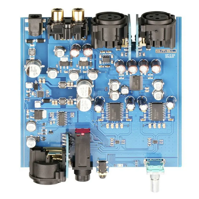 SMSL SAP-9 Full Balanced Headphone Amplifier RCA XLR Input RCA and 6.35 mm Headphone Jack 2.5mm Four Pole Balanced Output