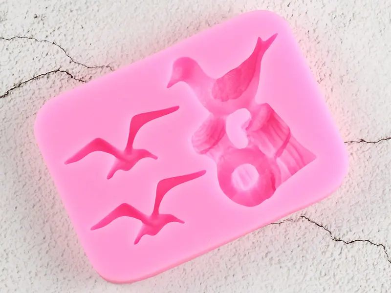 3D торт Силиконовая форма птица помадка торт декоративные приборы DIY Чайка шоколадная форма для конфет глиняные формы