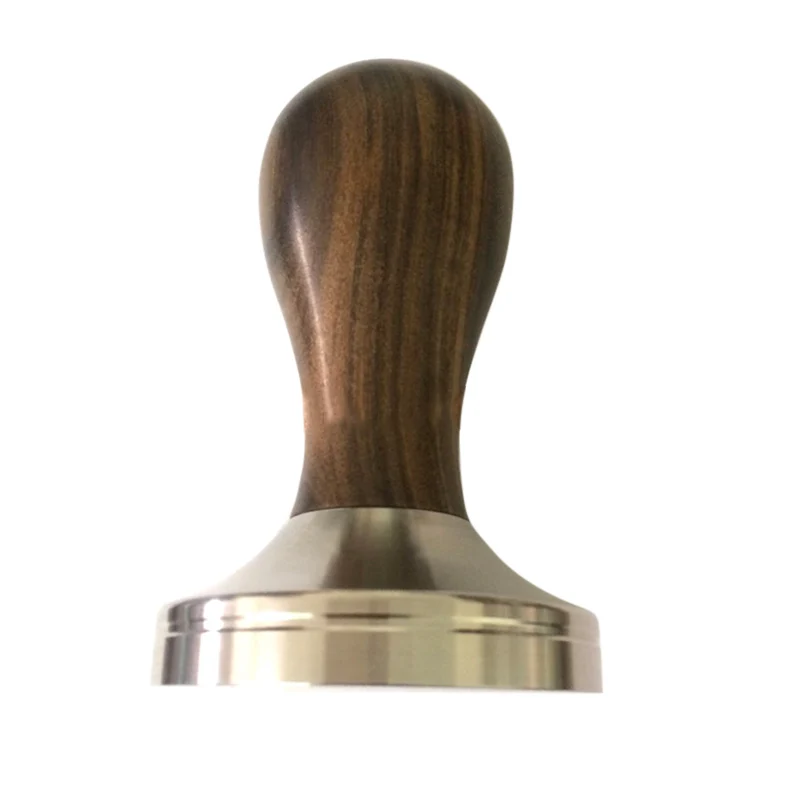 

Coffee Tamper Stamping Plate Panar Sandalwood Handle Powder Hammer Coffee Accessories 51mm J2Y