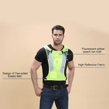 LA- яркий неоновый цвет дышащий жилет светоотражающий жилет безопасности со светоотражающими полосками рабочий на обочине среднего размера