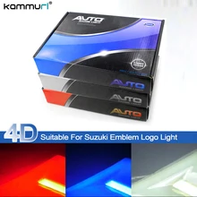 KAMMURI Styling Car 4D Logo luz Fria Emblema Traseiro Luz para Suzuki SWIFT Alto Jimny Traseira Emblema Logo Luz