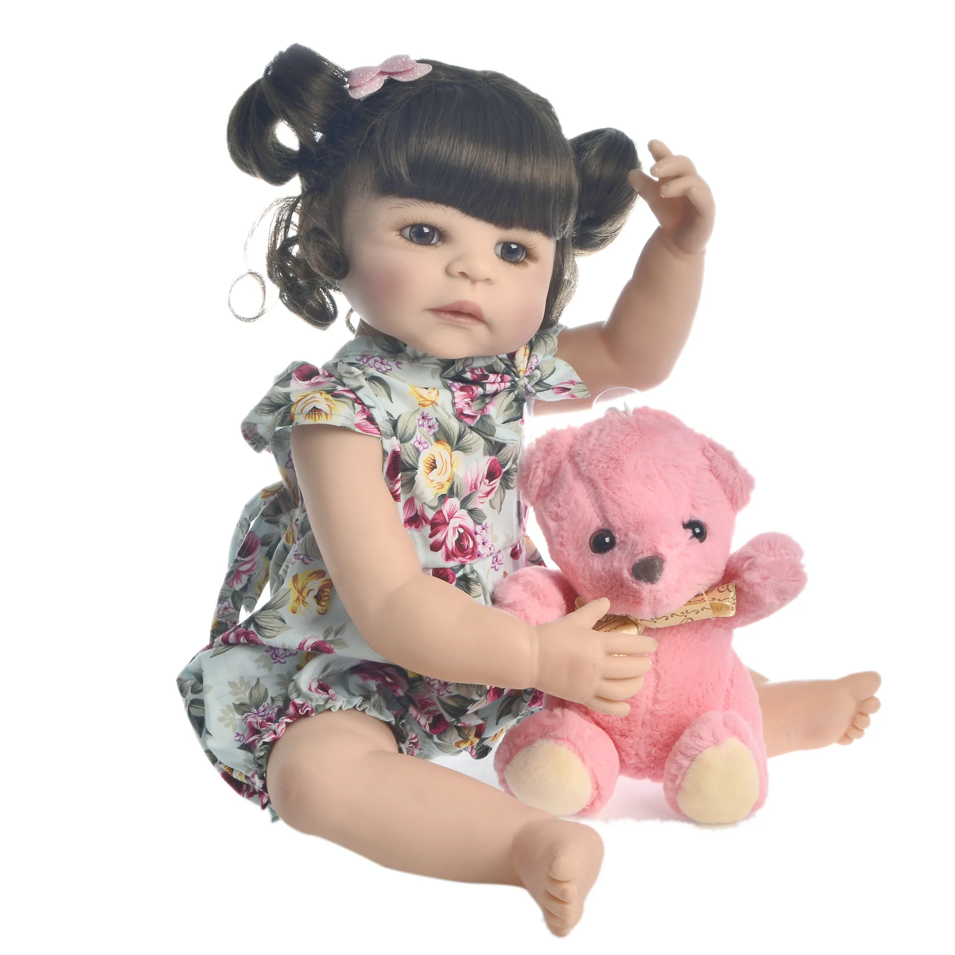 

bebe Reborn Doll vinyl body 22" 55cm Realistic Girl Baby Dolls silicone waterproof toys For children Birthday Gift Toddler gift
