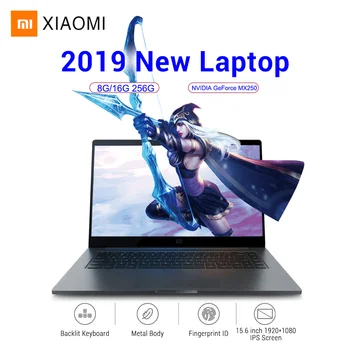 

2019 Xiaomi Mi Laptop Notebook Pro 15.6'' Windows10 Intel Quad Core I5/I7 16GB 256GB Fingerprint ID NVIDIA MX250 Gaming Laptop