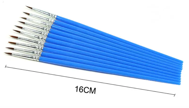 100 шт./компл. набор нейлоновых волосяных тонкой ручной работы художественная ручка Краски щетка для домашних животных Краски ing комплект