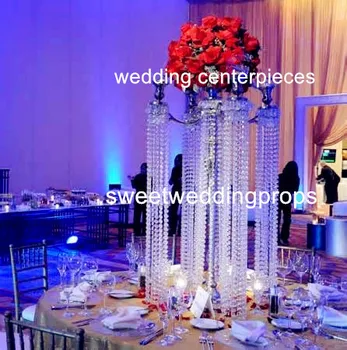 

Purple beautiful gold iron chorme artificial flower centerpieces for weeding table decoration