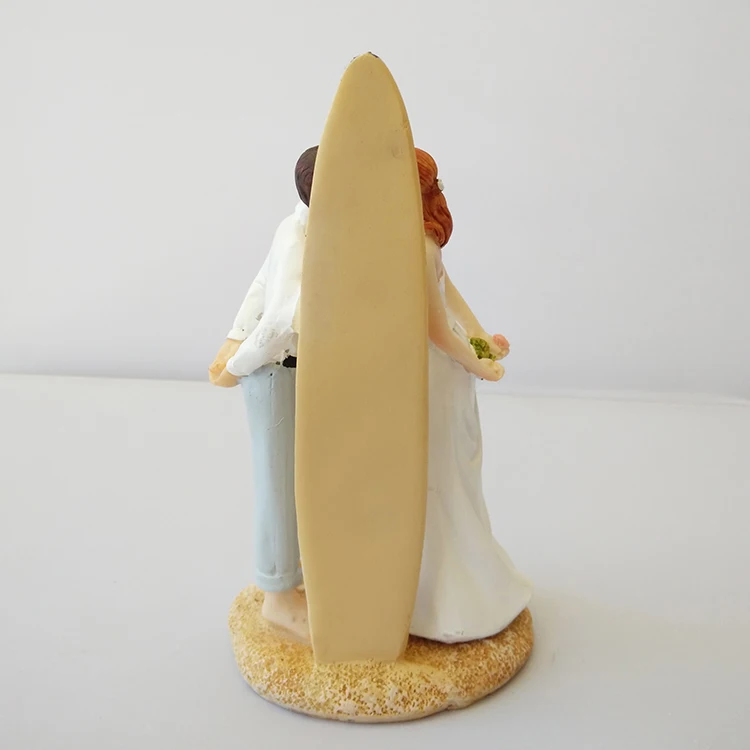 Пляжные статуэтки, парные забавные Свадебные топперы для торта