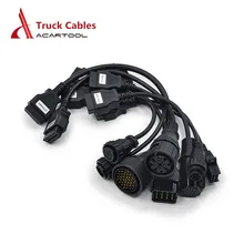 OBD кабели для грузовиков 8 шт. Полный комплект кабелей для WABCO/MAN/Iveco/Scania/Benz/Renault/Volvo кабели для диагностики грузовиков Соединительный адаптер