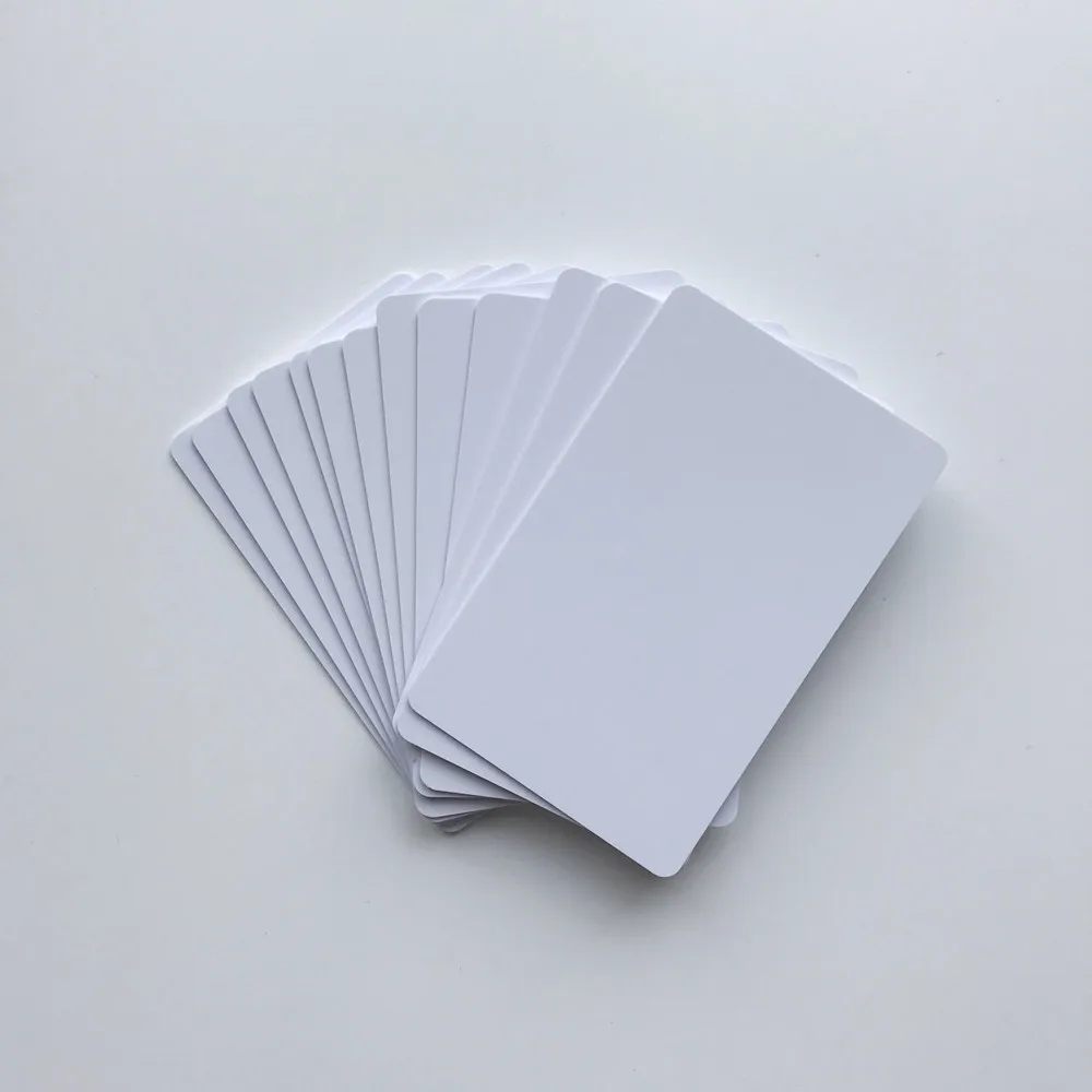 

10pcs/lot 0.6mm thickness glossy finish White Blank Inkjet Printable PVC card printing by epson L805/L800 or canon printers