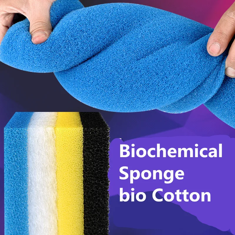 Aquarium Fish Tank Biochemical Filter Bio Sponge Filtration Media Foam