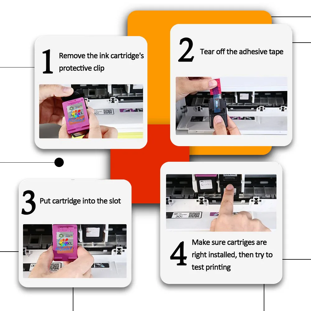 Сменный чернильный картридж Hisaint 652XL для HP 652 XL Deskjet 1115 1118 2135 2136 2138 3635 3636 3835 4535