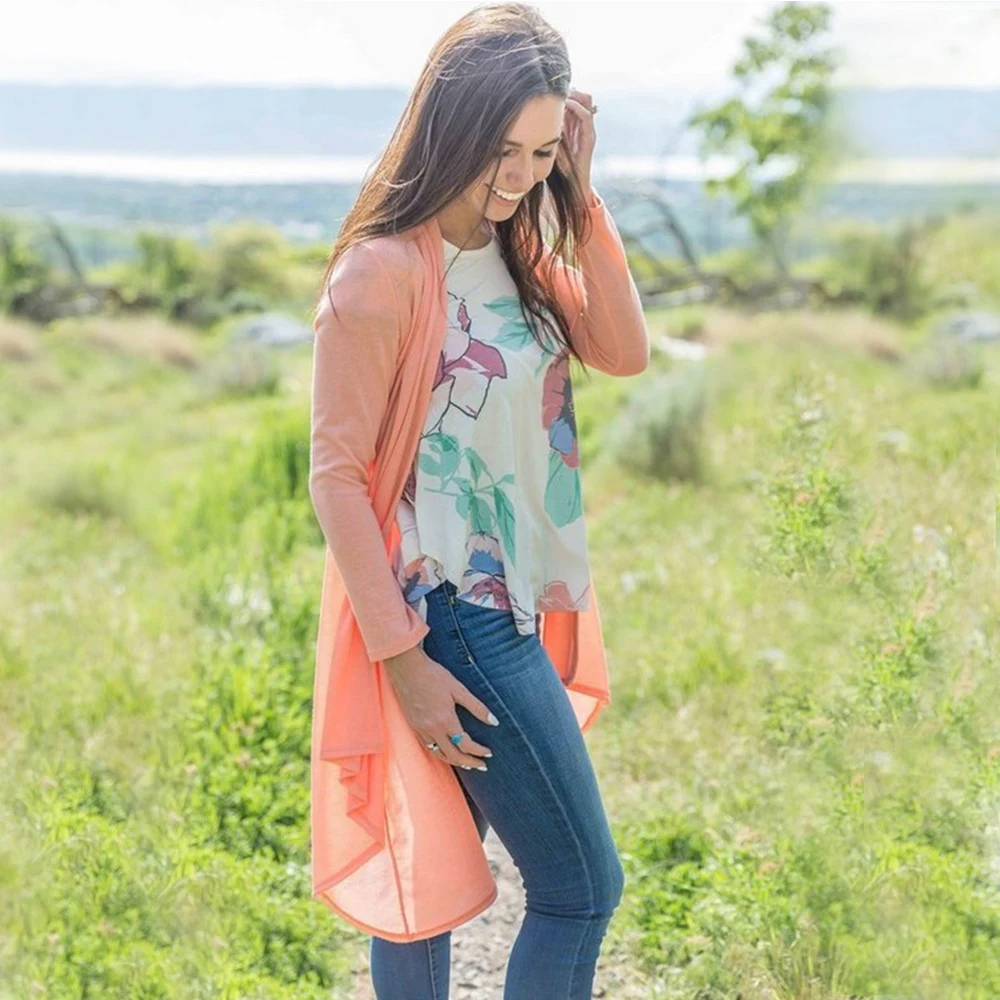 2018 Autumn Winter Fashion Cotton Leisure Women Long Sleeve Loose knitting Sweater Lady Knitted Female Cardigan Sweaters