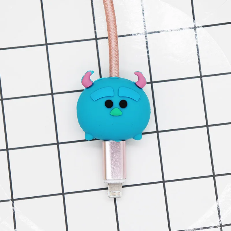 Прекрасный кабель аксессуар кабель протектор для iphone 5 6 7 8 USB линия передачи данных Защита кукла животное укус аксессуар Кабельный органайзер - Цвет: style 10