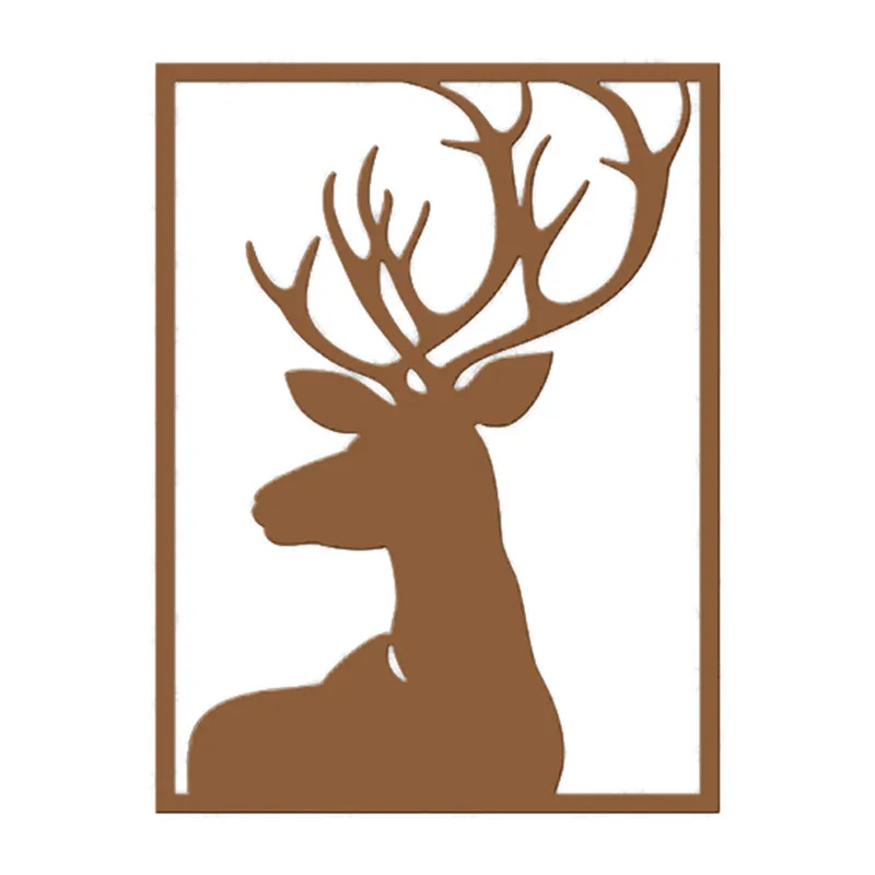 

DiyArts Deer Frame Metal Cutting Dies New 2019 Stencil for Craft Dies Scrapbooking Decorative Card Stencil Animal Metal Dies