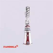 Подходит для Pandora талисманы браслеты Маяк бусины 925 пробы серебряные ювелирные изделия