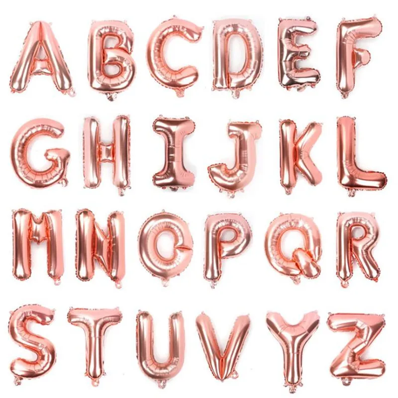 

JUST DO IT Rose gold letter 3D Foil balloons Birthday party decorations kids adult Super balloon Wedding Decoration anniversaire