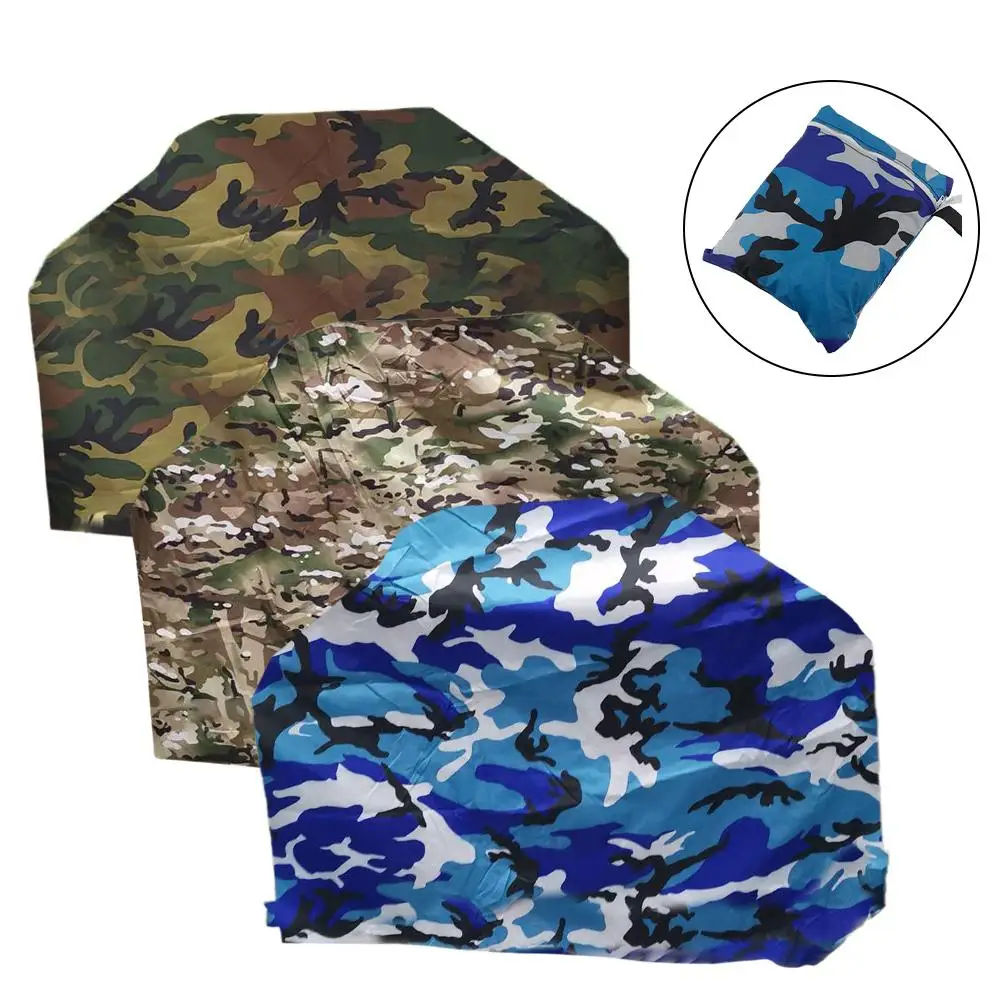 

145x61x117cm Outdoor Barbecue BBQ Cover 210D Waterproof Polyester Camouflage Series UV Protection Oven Grill Dust-proof Cover