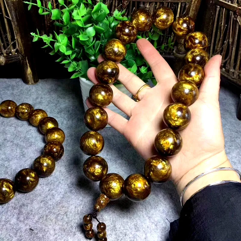 

Natural gold thread, sea willow, pearl beads, hand-held car, 25mm19 live blood, black coral, Luo Han Zhu, free delivery.
