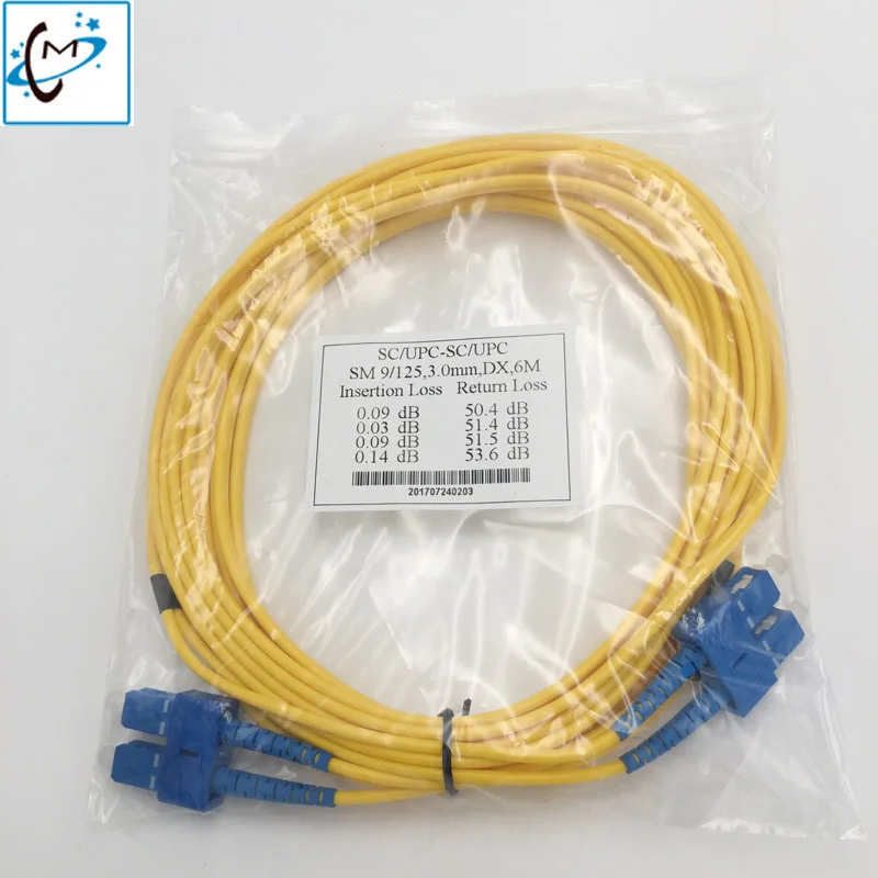 

5pcs /lot Zhongye Skycolor Printer square optical fiber cable for Hoson Liyu Flora Galaxy Yinhe data cable 6.5M double line