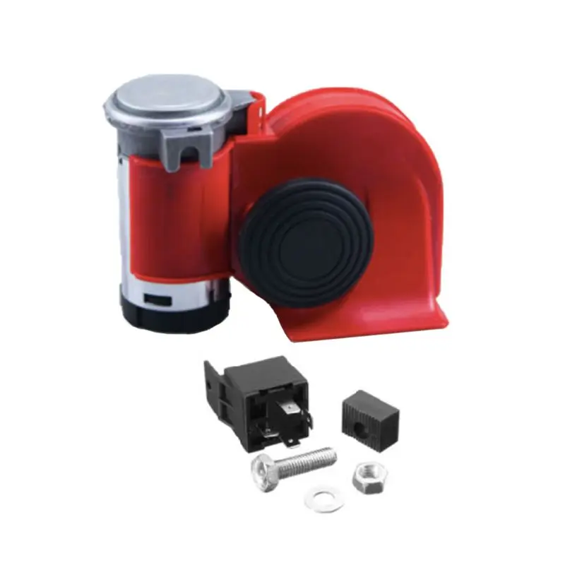 

12V/24V Dual Tone Compact Air Horn Siren Electric Trumpet Pump Car Truck Train
