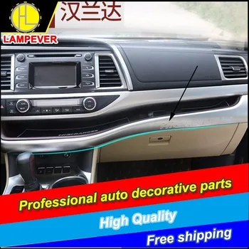 

Car-styling For Toyota highlander 15-18 Car instrument panel dash board Cover Trim Car central control desk covers Decoration