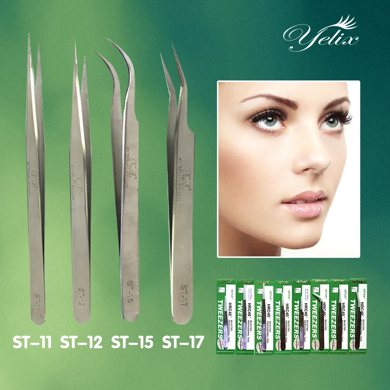 Maquiagem profesional de acero inoxidable pestañas Pinzas maquillaje herramientas Pinzas Cejas pestañas extensión Pinzas Pincet VETUS Maquiagem profesional de acero inoxidable pestañas Pinzas maquillaje herramientas Pinzas Cejas pestañas extensión Pinzas Pincet VETUS