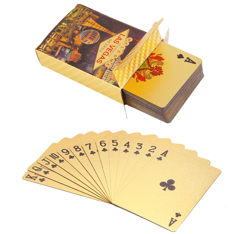 Игральные карты Лас-Вегаса упаковываются в деревянную коробку водонепроницаемые пластиковые игральные карты прочные покерные карты подарочная коробка