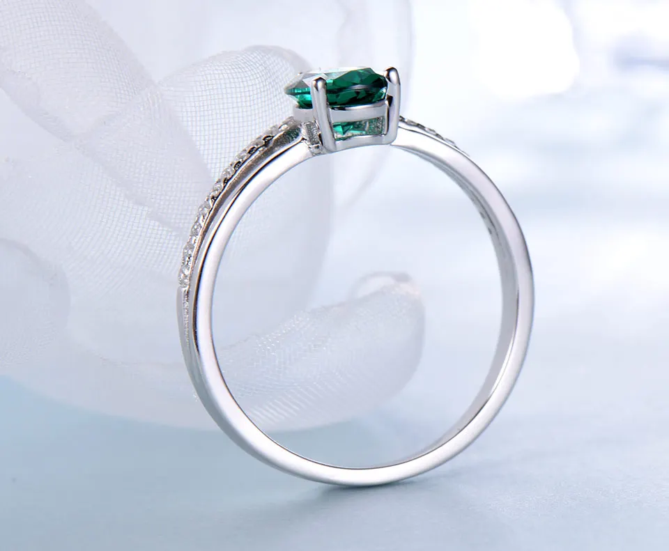 925 sterling silver emerald ring for women (5)