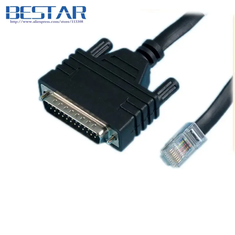 

1.8M DB25 to RJ45 network routers CAB-CONAUX console RJ 45 cable connector RJ45 connectors for cisco router RS232 DB 25 cables