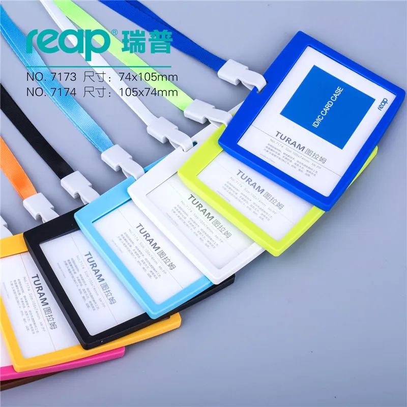 Reap 7173 большой размер 74*105 мм ID держатель для карт владелец значка с конфетным цветом для детей этикетка с именем школьный лагерь офис бизнес