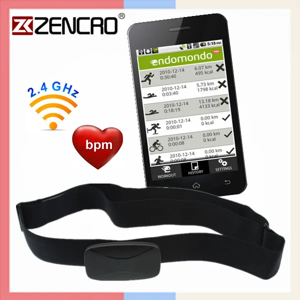 Heart Rate Monitor Sensor Strap Chest Belt for Wahoo Strava Runtastic