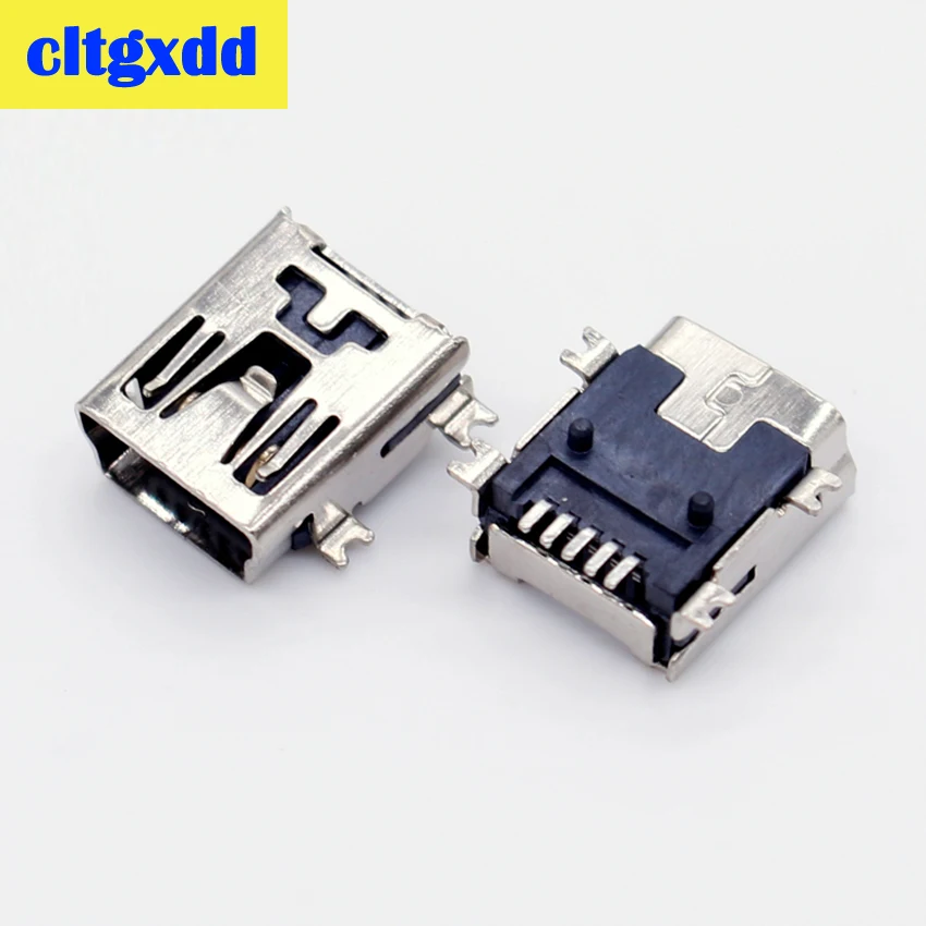 

cltgxdd Mini USB SMD 5 Pin Female Mini B Socket Connector Plug charging Jack