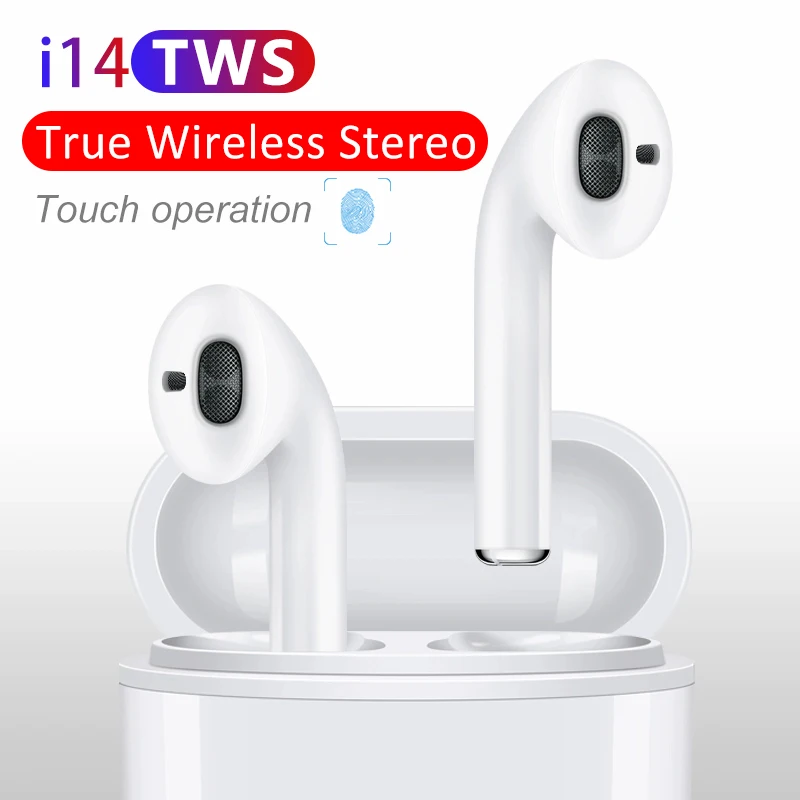 

i14 TWS Air Wireless Bluetooth 5.0 Earphone Pods Earbuds Touch For iPhone XS Max XS XR For Xiaomi Mi9 For Samsung S10 Plus S10e