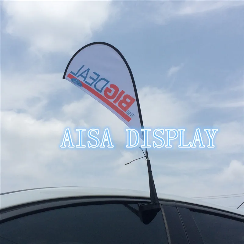 

car flagpole window teardrop flag cheap custom advertising logo only pole
