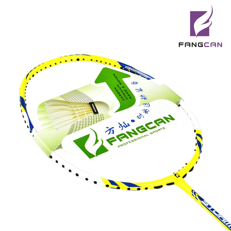 100 Graphite FANGCAN One Piece Carbon Badminton Racquet with String