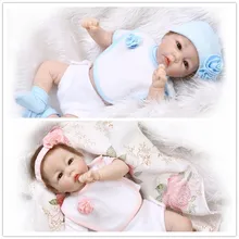 Very Good Looking 52cm 21inch NPK Brand Silicone-Reborn-Baby-Dolls With Cotton Mixed Fabric Two- Piece Suit High Quality Benecas