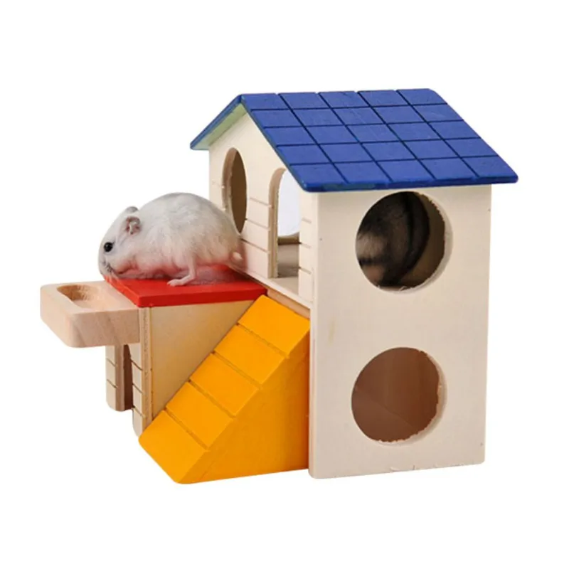 Gerbil жевательные игрушки хомяк маленький хомяк игрушка Домашние животные дом натуральная деревянная клетка для хомяка дом