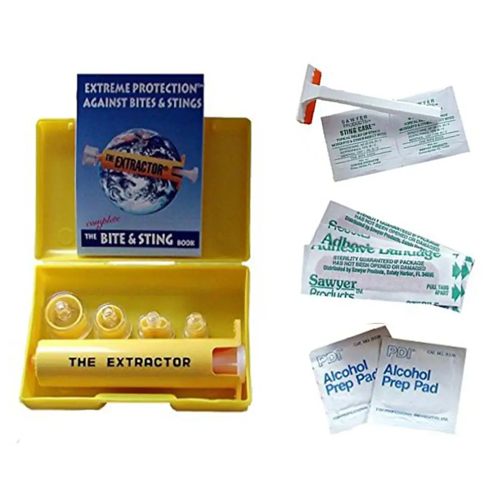 

Outdoor Survival Rescue Emergency Safety Tool Venom Extractor First Aid Kit Wild Vipers Bees Biting Venom Vacuum Extractor Pump