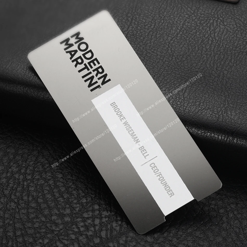 

Personalized subway map quality stainless steel business metal card
