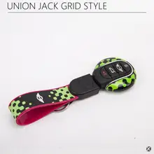 Черный зеленый горошек Стиль ключ крышка В виде ракушки чехол для Mini Cooper f55 F56 одно удовольствие Smart Key