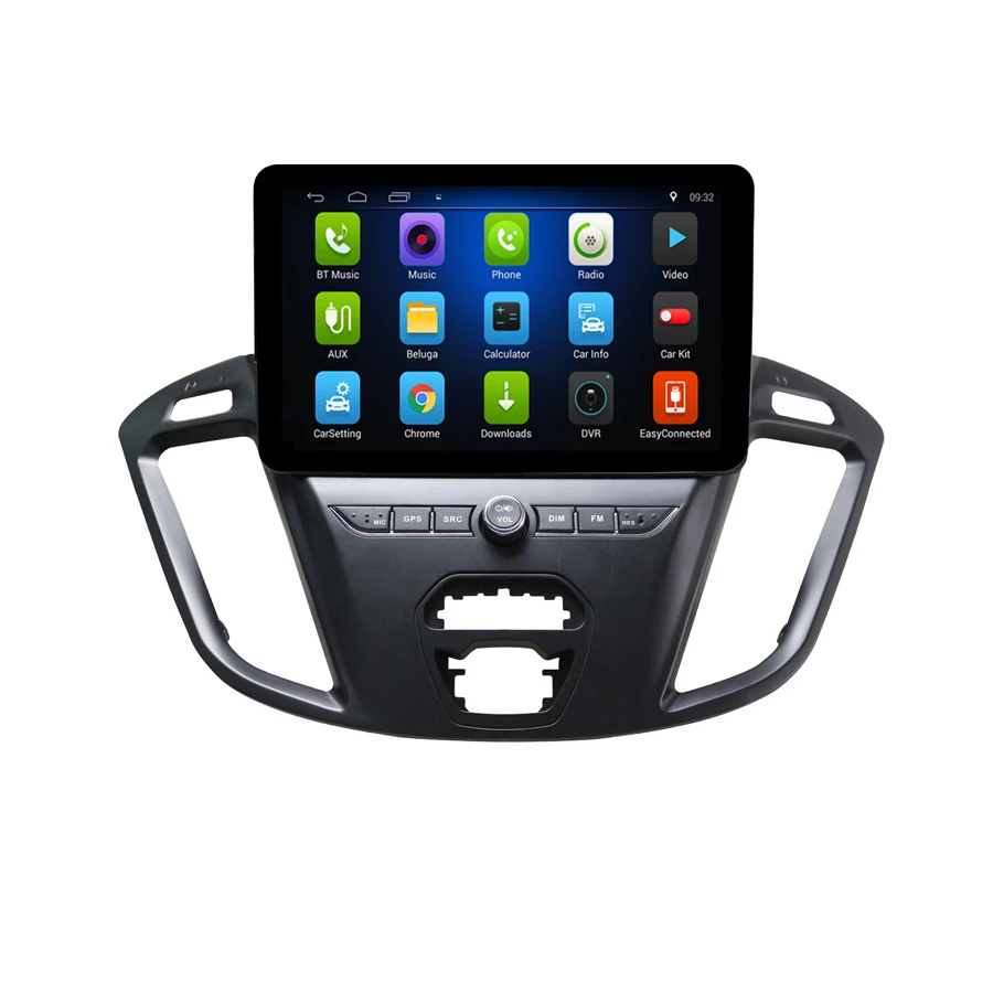 Best Free Shipping 9" Elanmey android 8.1 car multimedia for Ford Transit 2017 1080P gps stereo autoradio headunit bluetooth player 1
