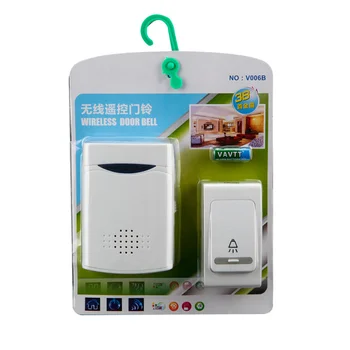 

New listing with battery wireless doorbell long distance sensor button doorbell old pager can switch 38 ringtones