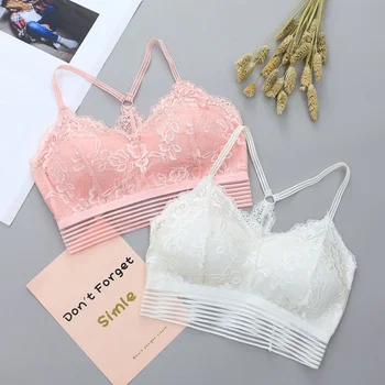 

Women Tube Tops Sexy Chest Padded Tank Tops Lace Sexy Bralette Tube Tops Women Lingerie