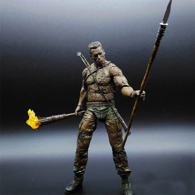 

Fashion 25th Predator Jungle Disguise Encounter Dutch PVC Action Figure Toys Collectible Model Toy For Children 7" Brinquedos