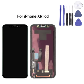 

100%Original For iPhone XR LCD Display AMOLED OEM Touch Screen With Digitizer Replacement Assembly Parts Black +Assemble Tools