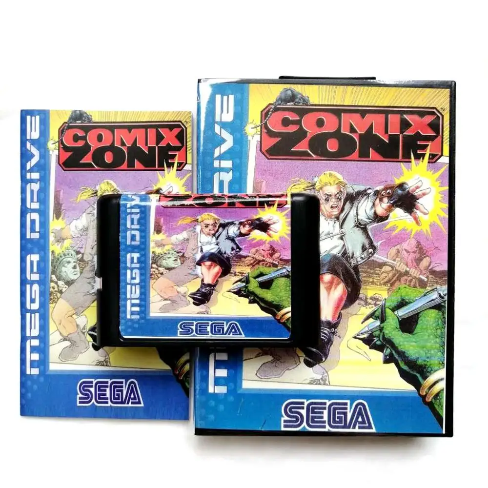 

Comix Zone for 16 bit Sega Genesis/Megadrive Video Game Cartridge Console with Retail Box and Instruction Manual