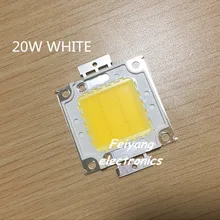 10 шт. 20 вт светодиодный чип интегрированный высокой мощности лампы бусины белый/теплый белый 600ма 32-34 в 1600-1800LM 24* 40mil тайвань Huga чип