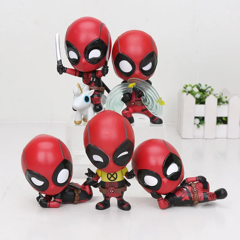 Deadpool 2 Posing Grenade Holding Version Cosbaby Bobble Head Figure Model Toy