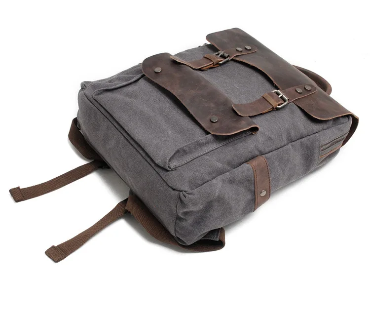 YUPINXUAN европейские холщовые кожаные рюкзаки мужские 1" рюкзаки для ноутбука водонепроницаемый рюкзак из парусины большой вощеный рюкзак для путешествий