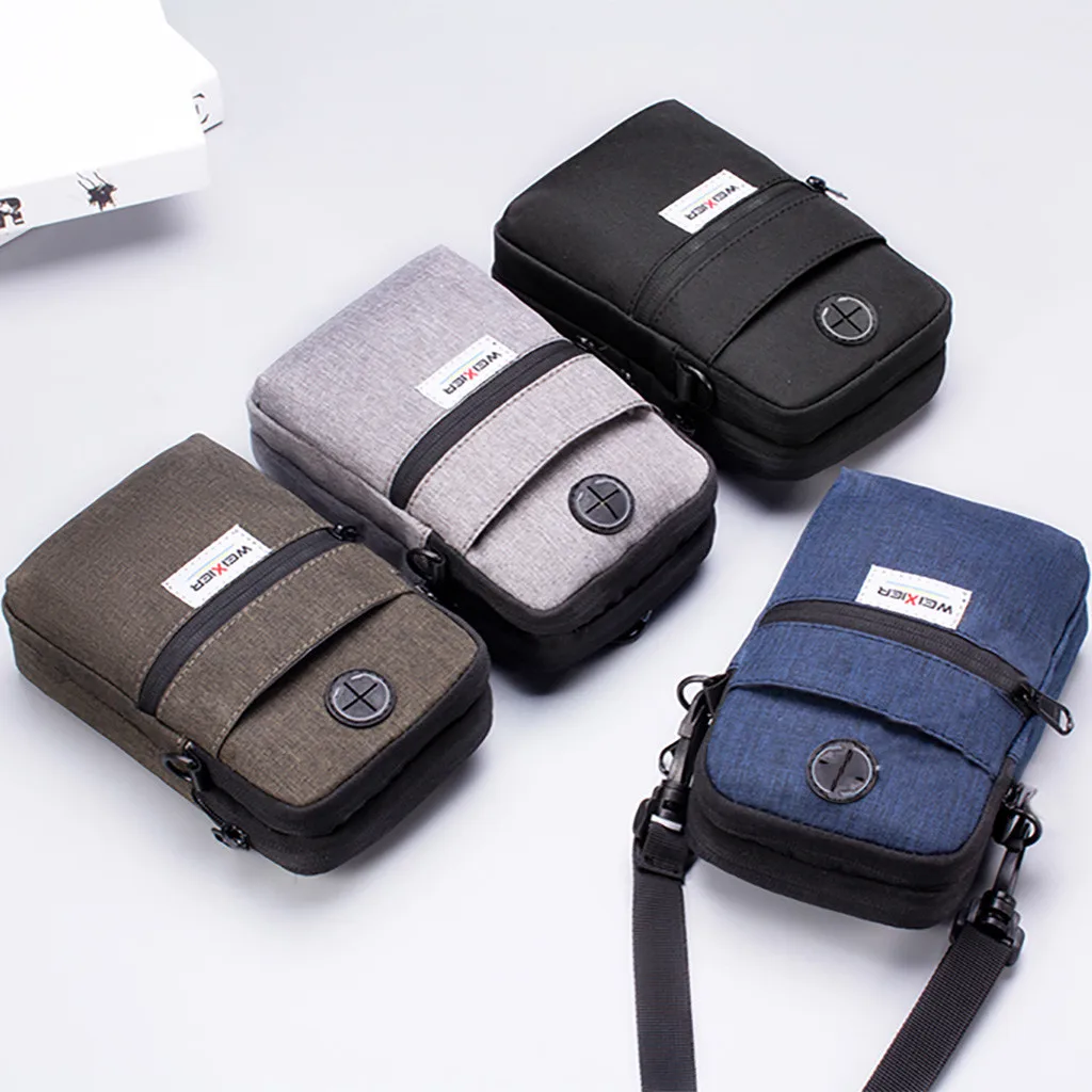 Мужская диагональная мини-сумка через плечо, многофункциональная сумка для мобильного телефона, спортивная сумка для улицы, высокое качество, модные повседневные сумки через плечо YL1