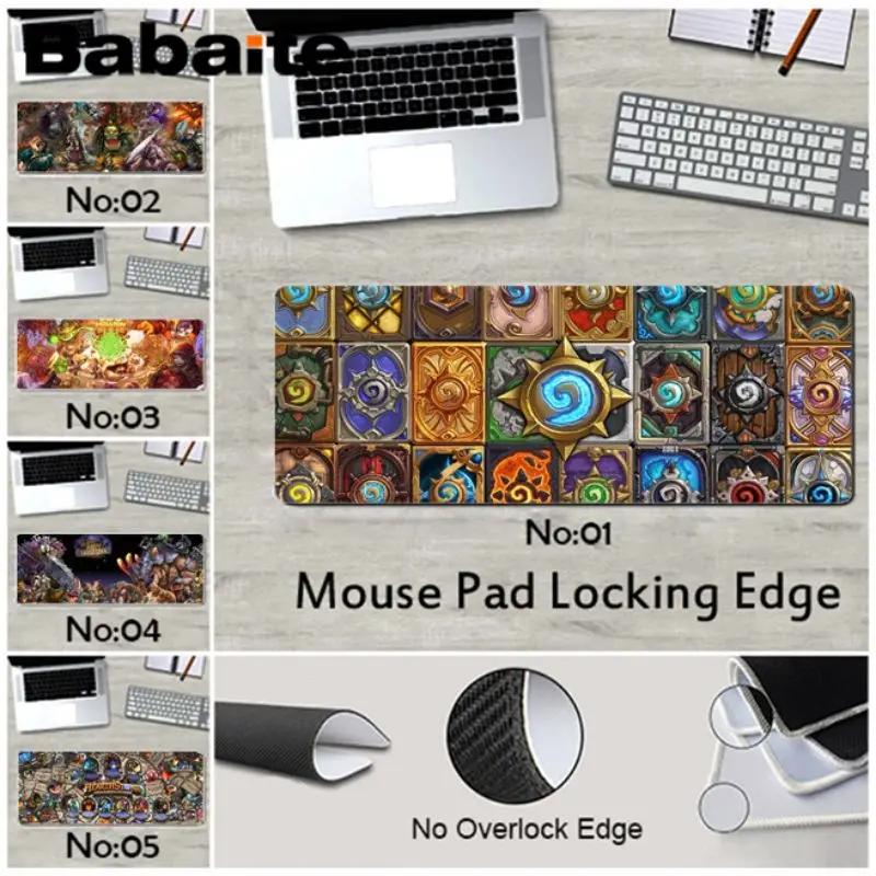 Babaite Custom Skin Hearthstone Customized laptop Gaming mouse pad rubber for cs dota 2 LOL gaming